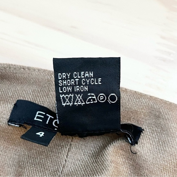 ETCETERA Pencil Skirt With Pocket in Tan & Brown, Viscose Blend, Size‎ 4 - Picture 10 of 10